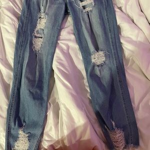 hollister ripped jeans
